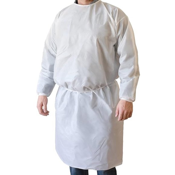 Isolation Gowns - Disposable - Non Woven Universal Size 10 Pack - Free Shipping - Picture 3 of 12